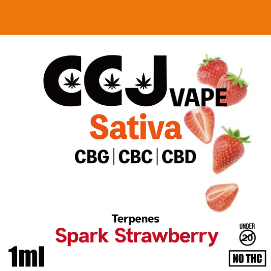 1.0ml：CCJ Vape Sativa Spark Strawberry